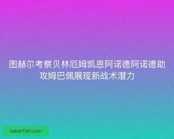 图赫尔考察贝林厄姆凯恩阿诺德阿诺德助攻姆巴佩展现新战术潜力